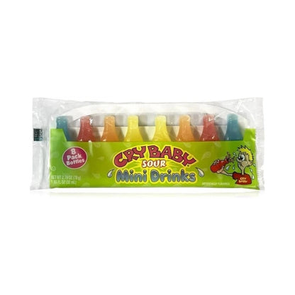 Cry Baby Sour Mini Drinks Wax Bottles Candy 8's