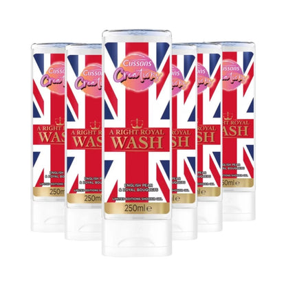 Cussons Creations Right Royal Wash Shower Gel Bottles 250ml - Pack of 6