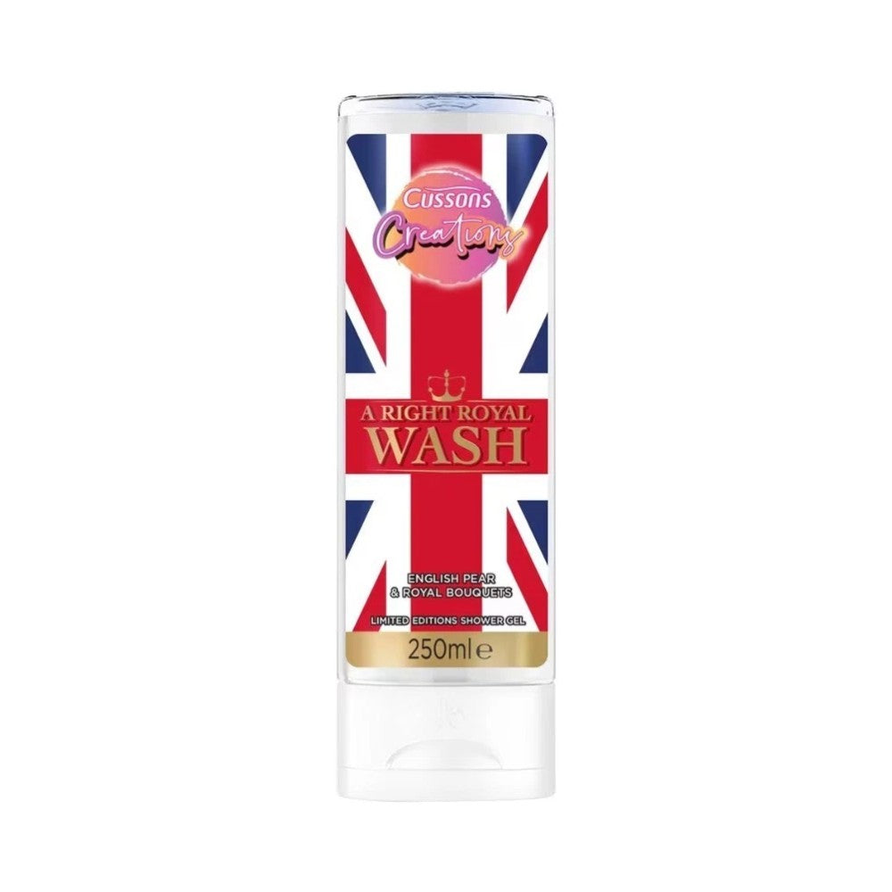 Cussons Creations Right Royal Wash Shower Gel Bottles 250ml - Pack of 6