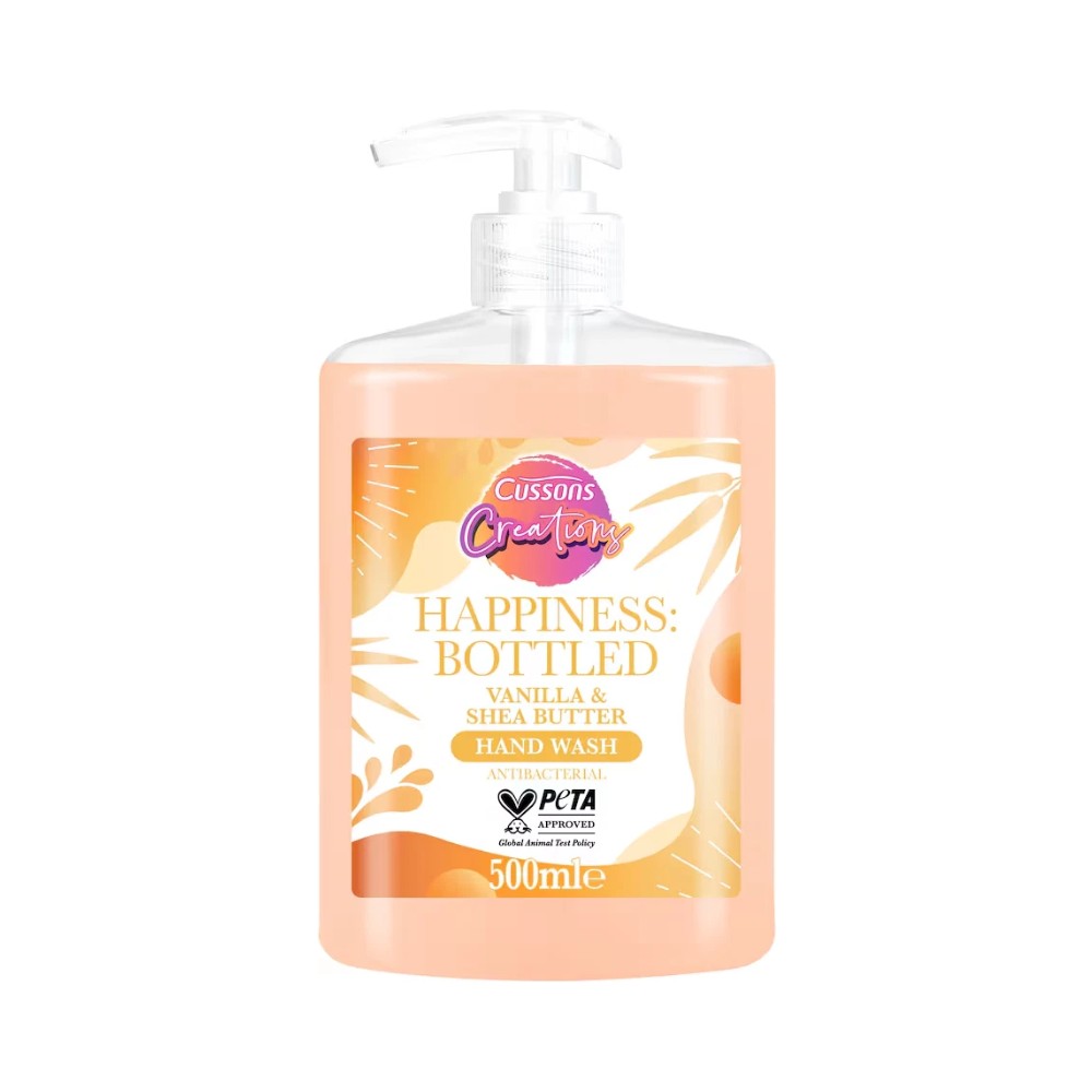 Cussons Creations Vanilla & Shea Butter Handwash Bottles 500ml - Pack of 6
