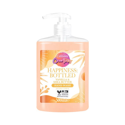 Cussons Creations Vanilla & Shea Butter Handwash Bottles 500ml - Pack of 6