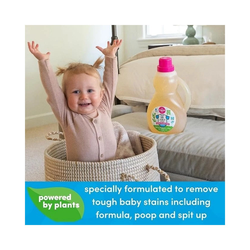 Dapple Baby Laundry Detergent Bottle Fragrance Free 50oz (1.5L)
