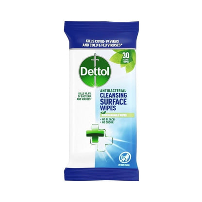 Dettol Antibacterial Cleansing Surface Wipes 30s