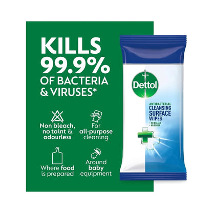 Dettol Antibacterial Cleansing Surface Wipes 30s
