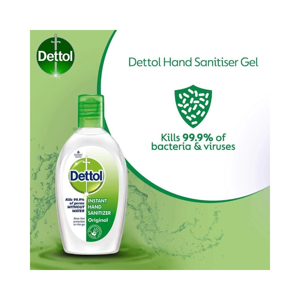 Dettol Hand Sanitizer Gel Bottles 50ml - Pack of 12
