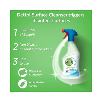 Dettol Surface Cleanser Spray 500ml - Pack of 6