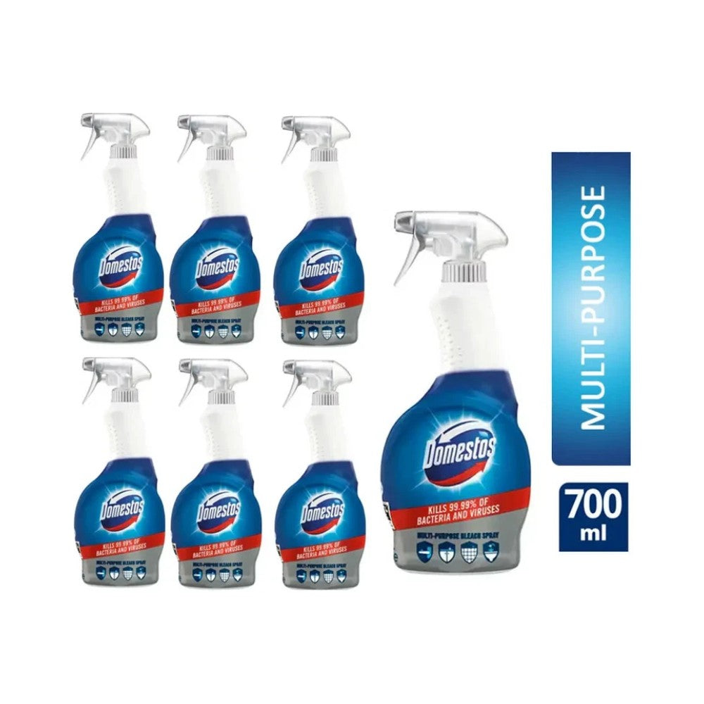 Domestos Multi Purpose Bleach Spray 700ml - Pack of 6