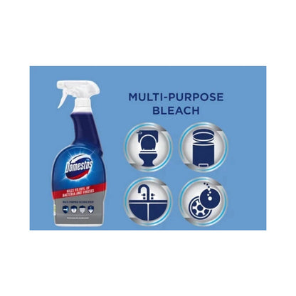 Domestos Multi Purpose Bleach Spray 700ml - Pack of 6
