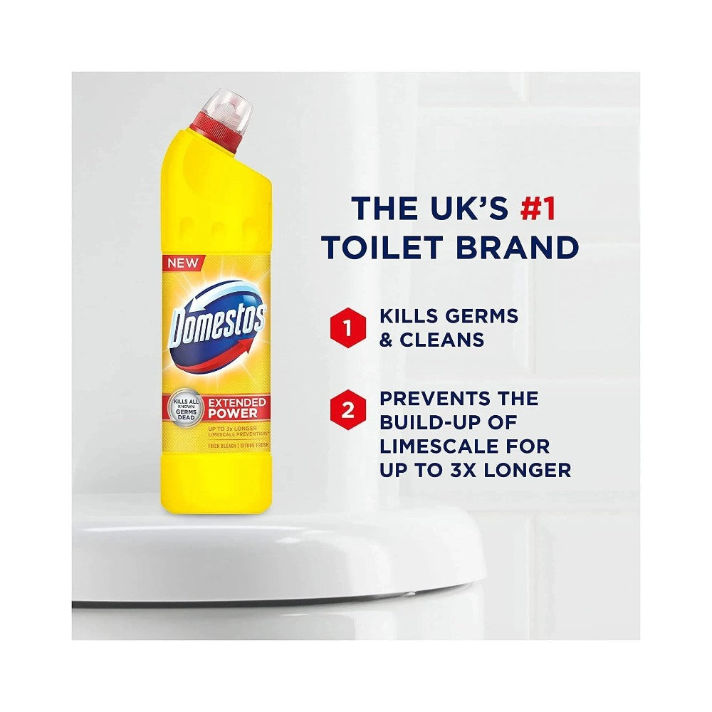 Domestos Thick Bleach Citrus Fresh Bottle 750ml