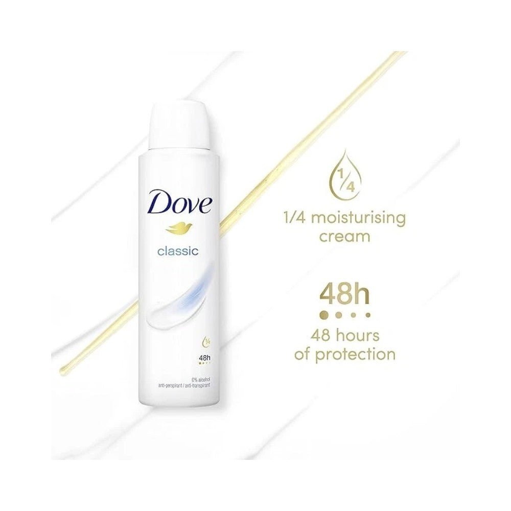 Dove Antiperspirant Deodorant Classic Spray 150ml