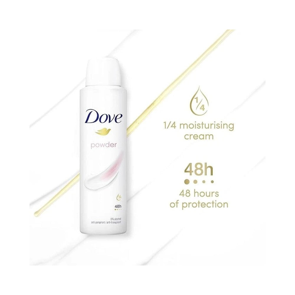 Dove Women Antiperspirant Deodorant Powder 0% Alcohol 150ml