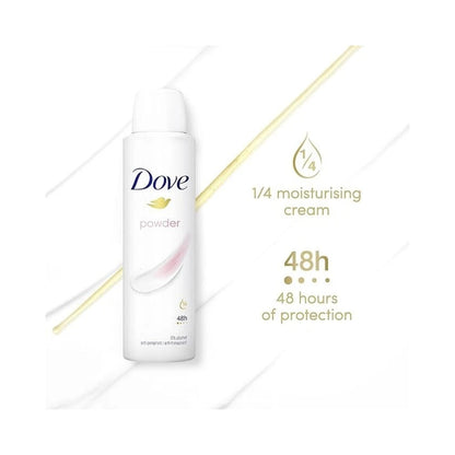 Dove Women Antiperspirant Deodorant Powder 0% Alcohol 150ml