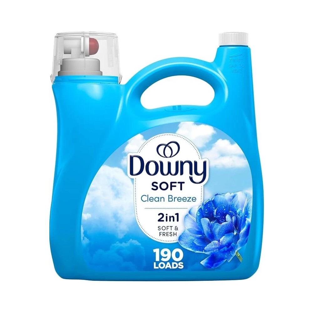 Downy Soft Clean Breeze 2 in 1 Liquid Fabric Softener 190 Loads (4.14L)