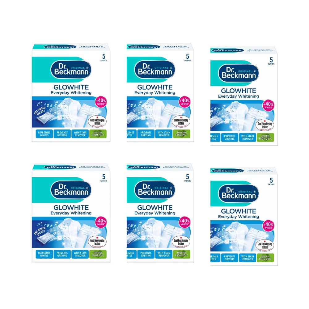 Dr Beckmann Glowhite Stain Remover Sachets 5's - 6 Boxes