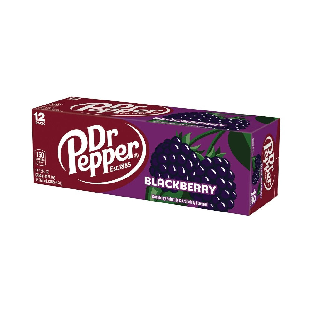 Dr Pepper Blackberry Cans 12oz (355ml) - Pack of 12