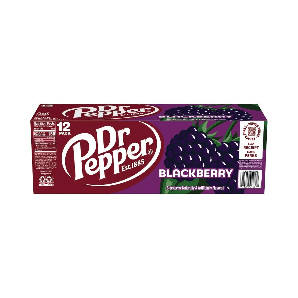 Dr Pepper Blackberry Cans 12oz (355ml) - Pack of 12