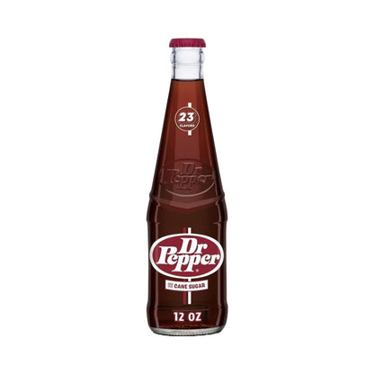 Dr Pepper Made With Cane Sugar Glass Bottles 12oz (355ml) - Pack of 3