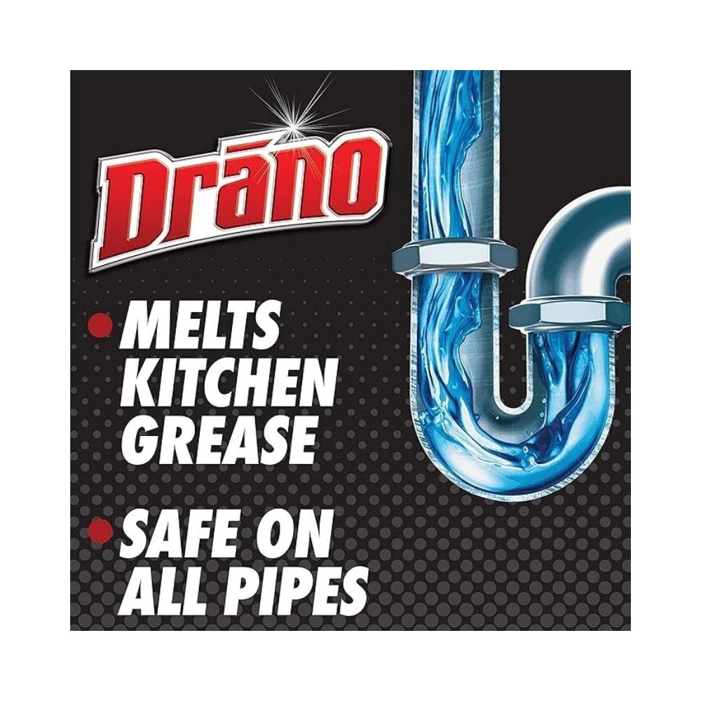 Drano Kitchen Granules Drain Clog Remover 17.64oz (500g)