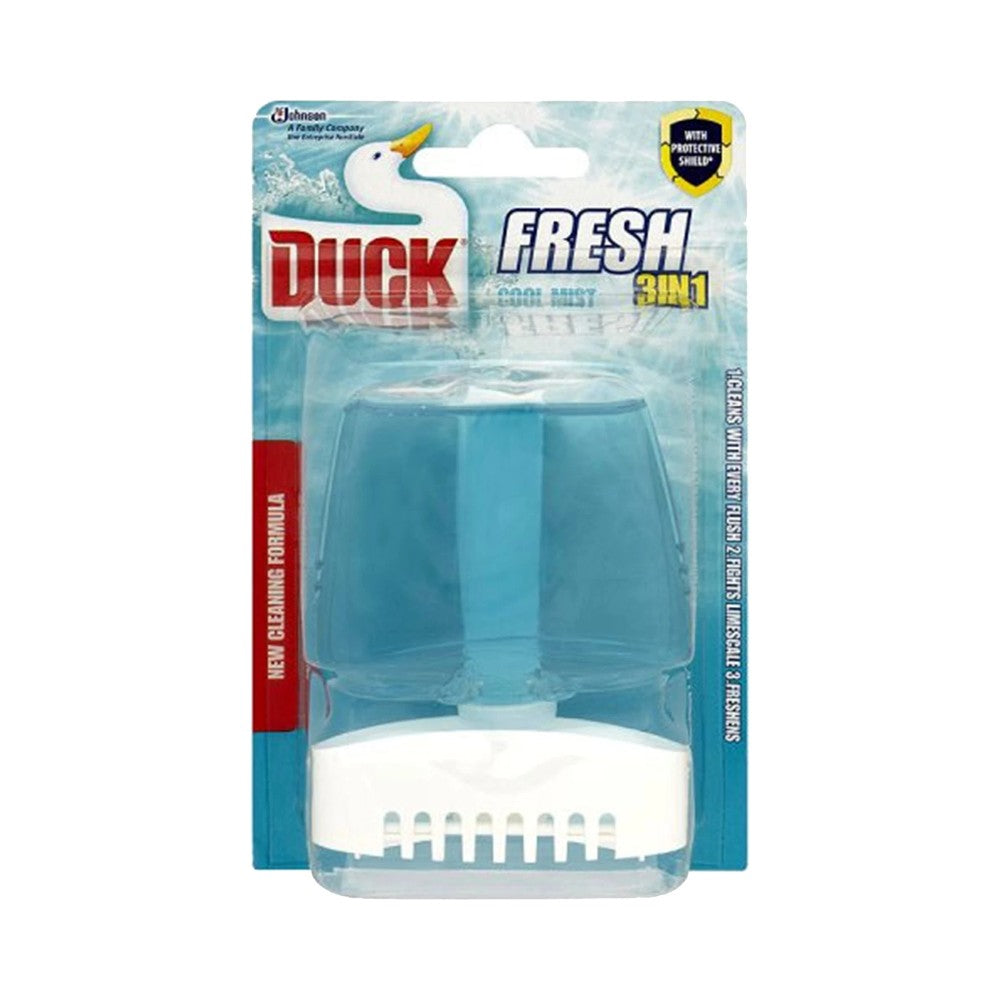 Duck 3 in 1 Toilet Liquid Rim Block Cool Mist (55ml) - Pack of 6