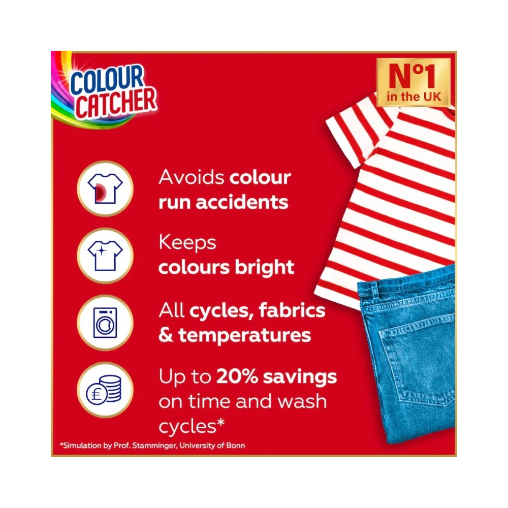 Dylon Colour Catcher Colour Protection Laundry Sheets 40's