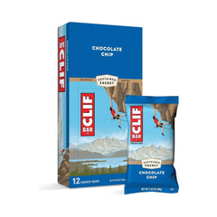 CLIF BAR Chocolate Chip Energy Bars 68g - Pack of 12