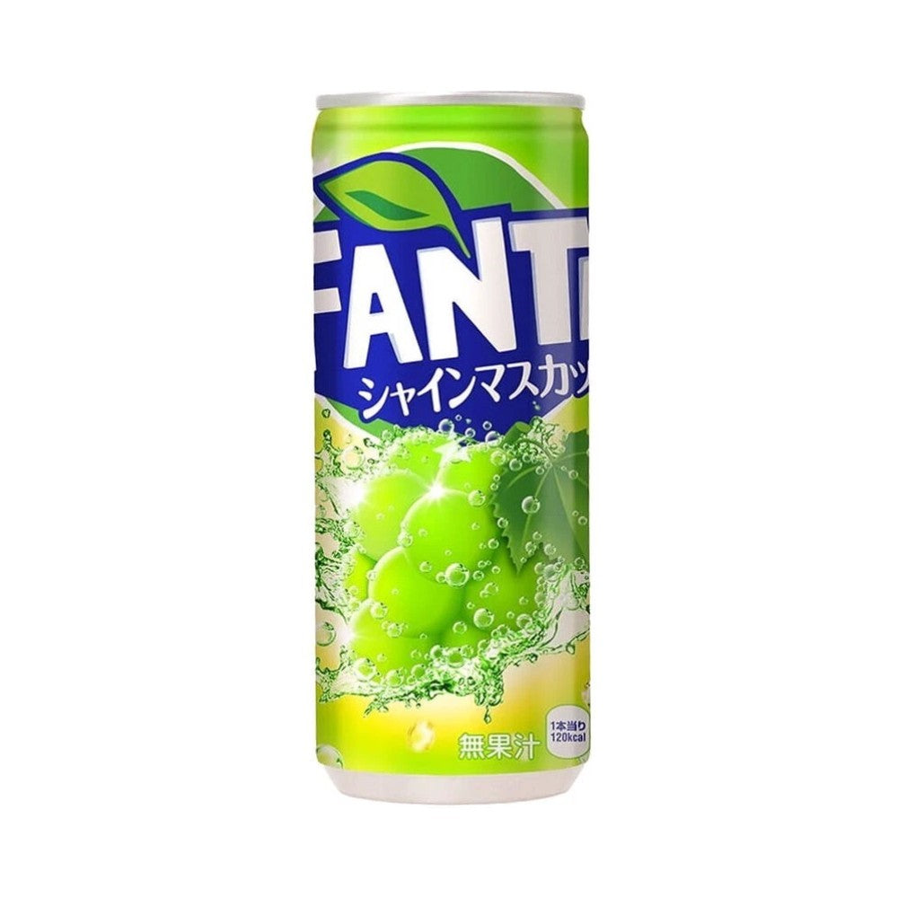 Fanta Shine Muscat Slim Cans 250ml - Pack of 30 - Japanese Import