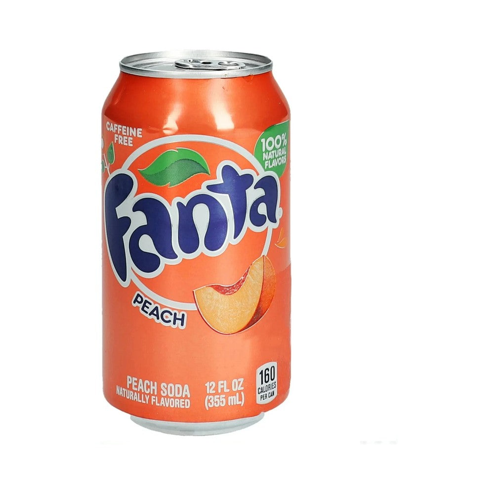 Fanta Peach Cans 12oz (355ml) - Pack of 12