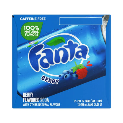 Fanta Berry Cans 12oz (355ml) - Pack of 12