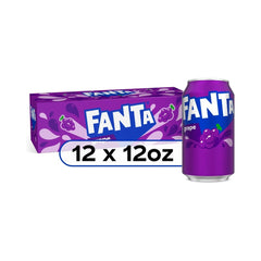 Fanta Grape Cans 12oz (355ml) - Pack of 12