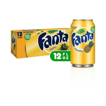 Fanta Pineapple Cans 355 ml - Pack of 12