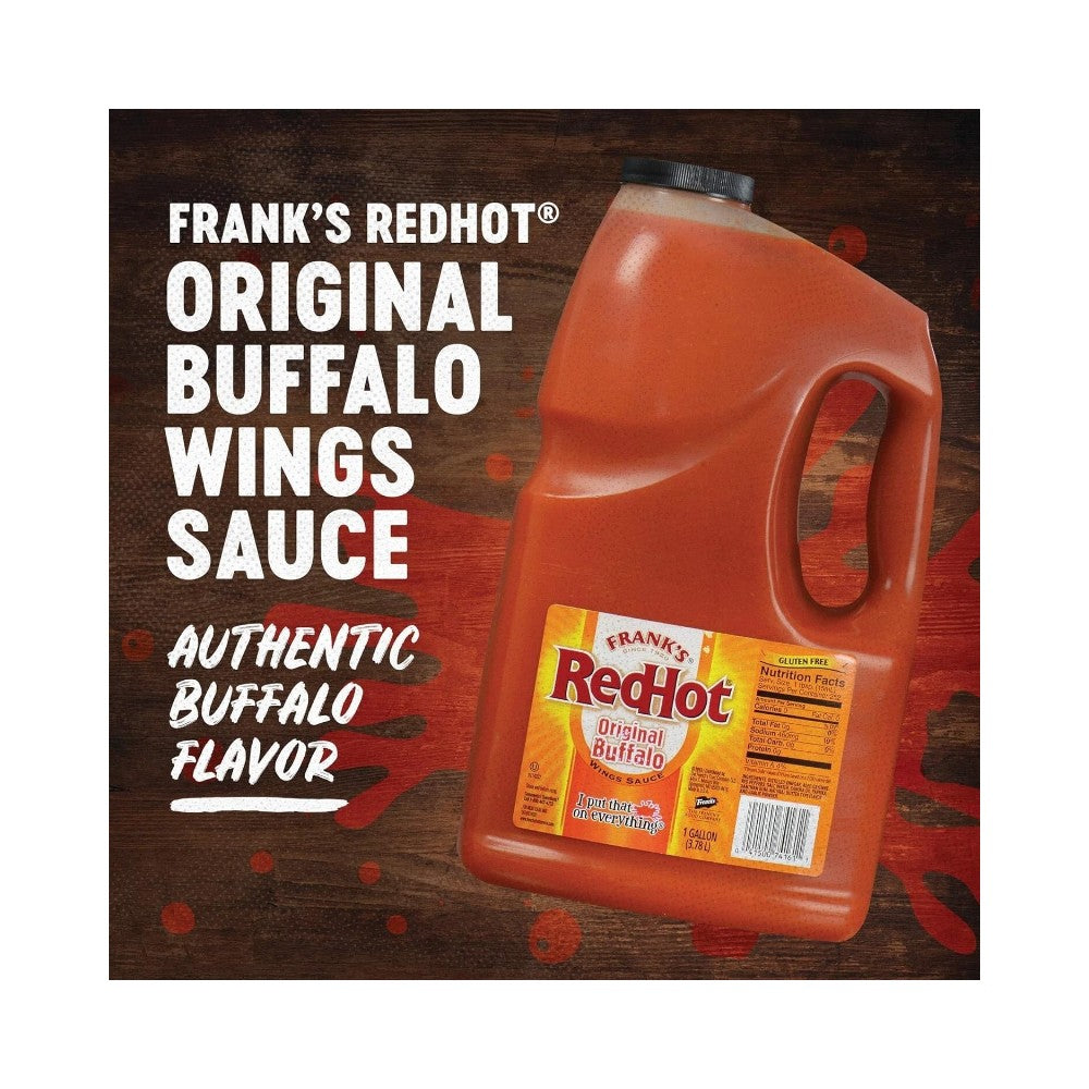 Frank's Red Hot Original Buffalo Wings Sauce 3.78L (1 Gallon)