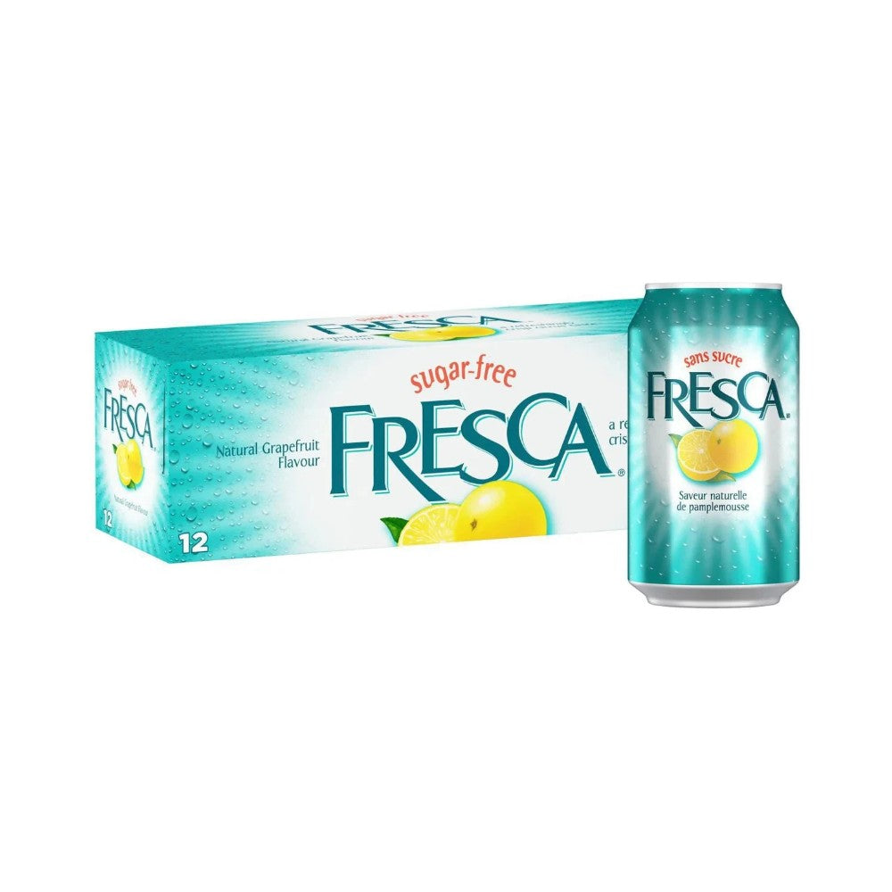 Fresca Soda Can Natural Grapefruit 355ml - 12 Pack