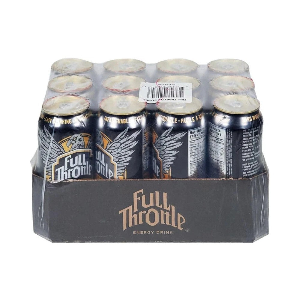 Full Throttle Citrus Energy Drink Cans 473ml - Pack of 12