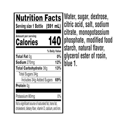 Gatorade Thirst Quencher Glacier Freeze Bottle 591ml