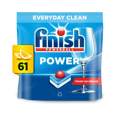 Finish Power All in One Lemon Dishwasher Tablets 61's