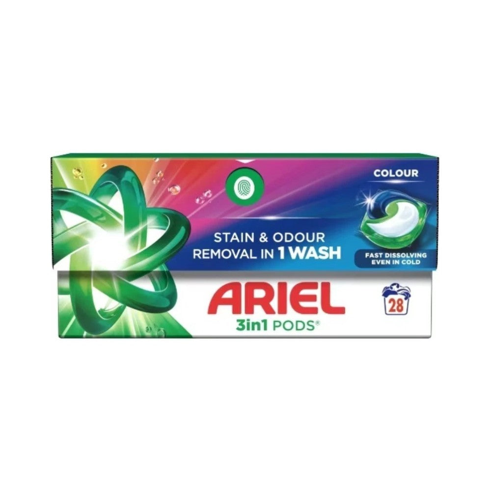 Ariel Colour 3 in 1 Pods Original Laundry Detergent Capsules 28 Washes