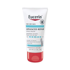 Eucerin Advanced Repair Hand Cream Moisturizer Tube 2.7oz (78g) - Fragrance Free