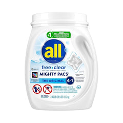 All Free & Clear Mighty Pacs Laundry Detergent 1.12kg - 60 Capsules