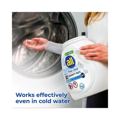 All Free & Clear Mighty Pacs Laundry Detergent 1.12kg - 60 Capsules