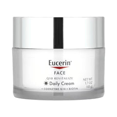 Eucerin Q10 Revitalize Daily Face Cream Jar 1.7oz (48g) - Fragrance Free