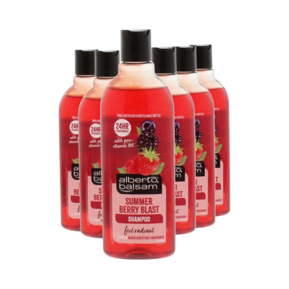 Alberto Balsam Summer Berry Blast Shampoo 300ml - Pack of 6