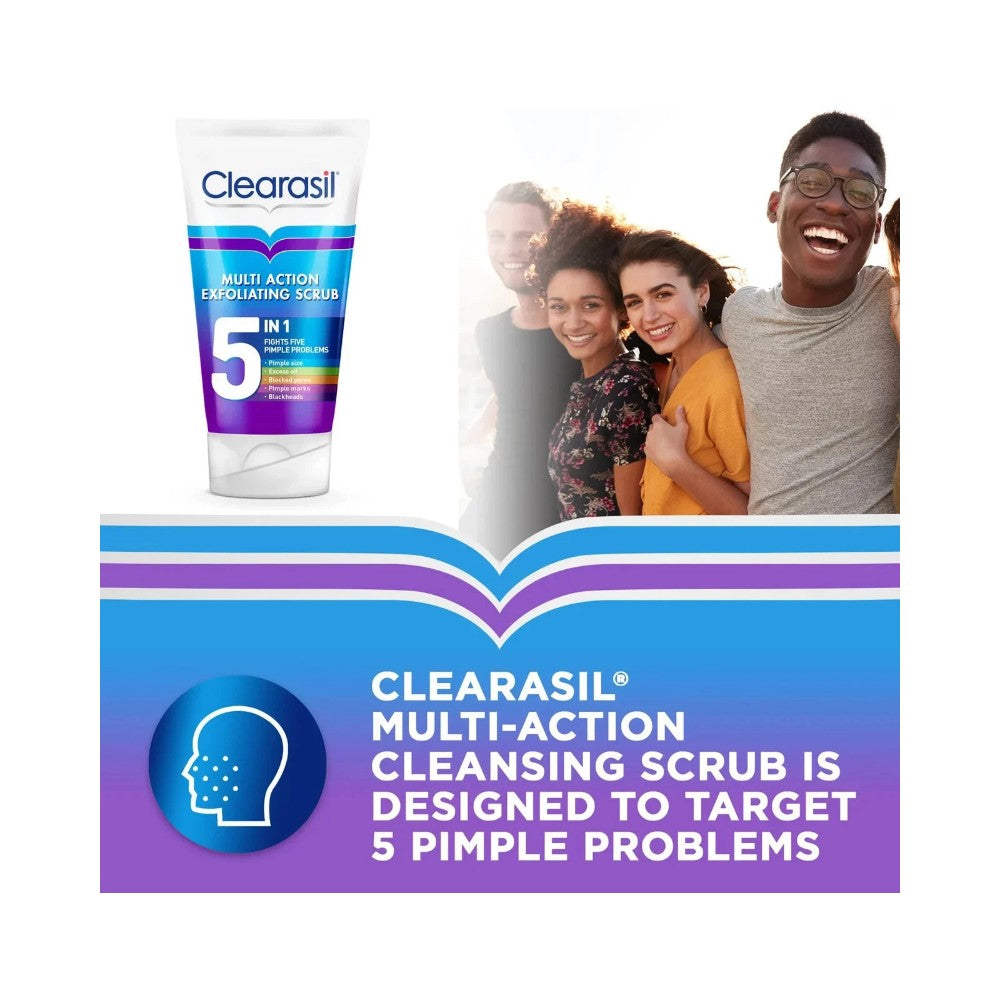 Clearasil Multi-Action 5 in 1 Exfoliating Scrub 150ml