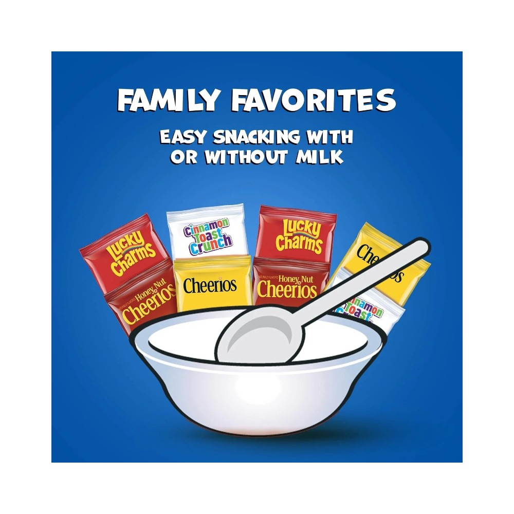 General Mills Cereal Breakfast Pack 8 Pouches 9.14oz