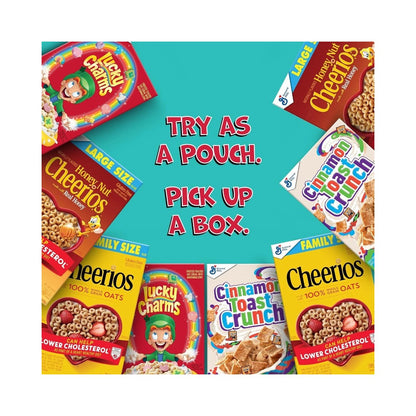 General Mills Cereal Breakfast Pack 8 Pouches 9.14oz