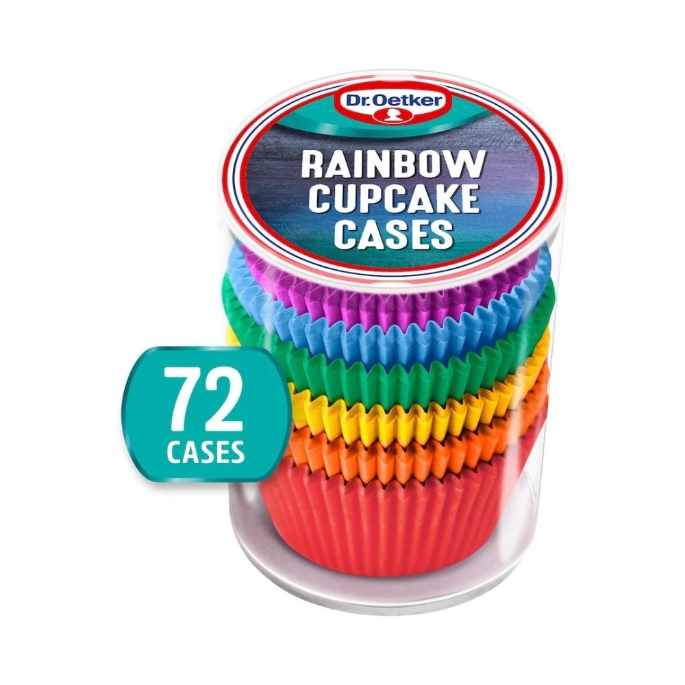 Dr. Oetker Rainbow Cupcake Baking Cases 72's