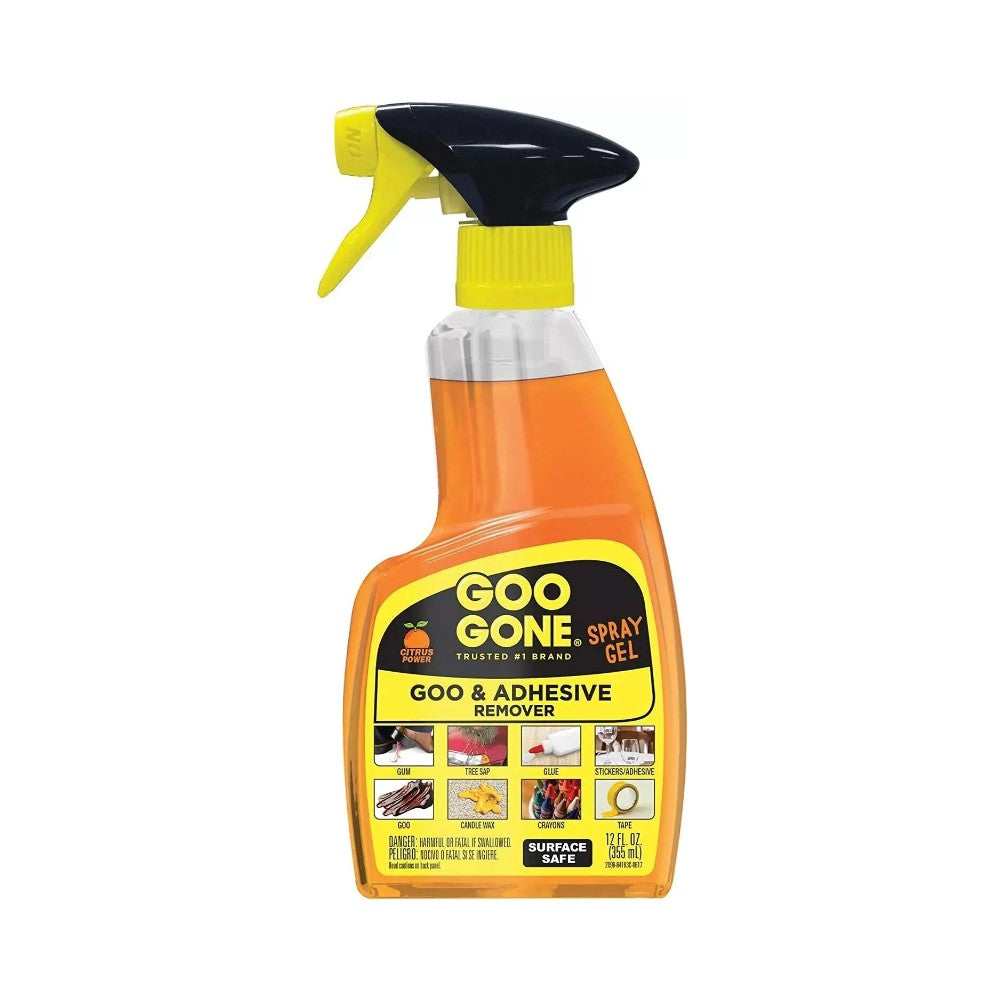 Goo Gone Goo & Adhesive Remover Spray Gel 12oz (355ml) - Surface Safe