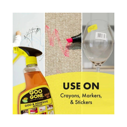 Goo Gone Goo & Adhesive Remover Spray Gel 12oz (355ml) - Surface Safe