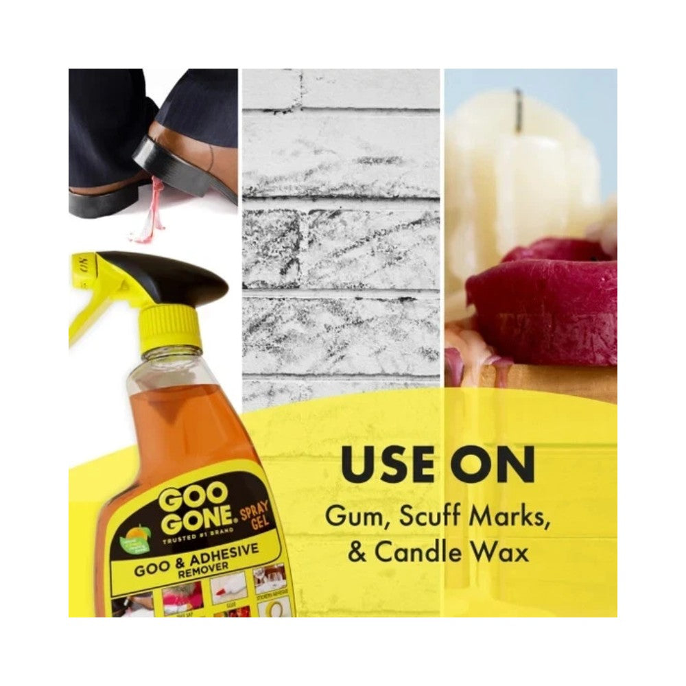 Goo Gone Goo & Adhesive Remover Spray Gel 12oz (355ml) - Surface Safe
