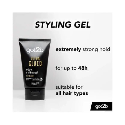 Got2b Ultra Glued Edge Styling Gel Tube 150ml