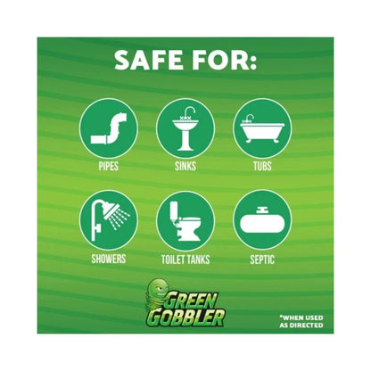 Green Gobbler Bio-Flow Drain Strips 12 Pack - Highly Effective Sink Unblocker